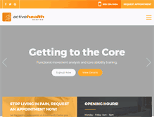 Tablet Screenshot of activehealthcentre.com